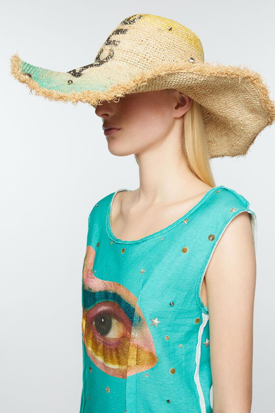 (image for) Classic Raffia wide brim hat